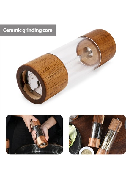 Biber Değirmeni Şeffaf Biber Değirmeni Tuzu Öğütme Seramik Çekirdek Çok Amaçlı Baharat Şişesi 6 Inç (Yurt Dışından) modelleri