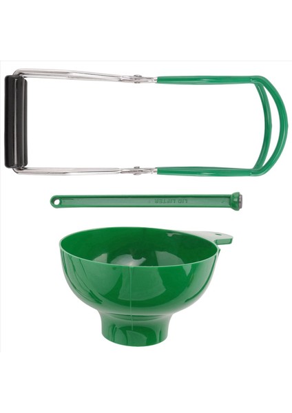 5x Canning Kiti Kavanoz Kaldırıcı Geniş Ağız Konserve Kavanozlar Için Canning Huni Kapağı Değnek Anti-Scald Mutfak Araçları (3pcs Yeşil) (Yurt Dışından) fırsatları