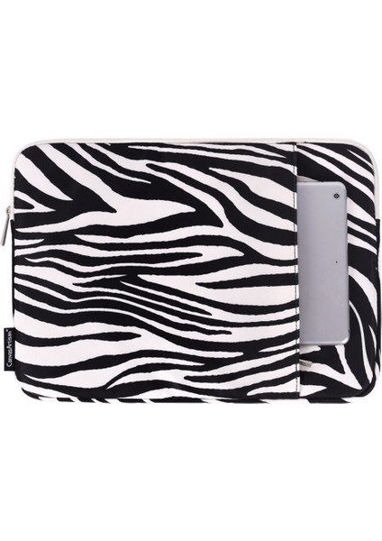 Canvasartısan H33-19 12" MacBook Air Için Dizüstü Bilgisayar Kılıfı Su Geçirmez Zebra Desenli Çizilmez Dizüstü Bilgisayar Koruma Çantası Kılıfı (Yurt Dışından)