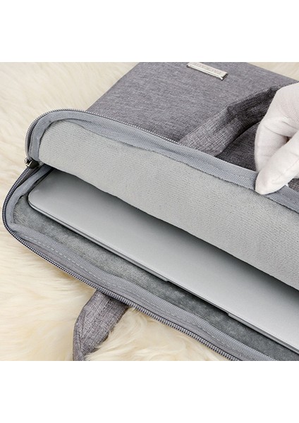 173 14-14,6 Inç Dizüstü Bilgisayar Oxford Kumaş El Çantası Yumuşak Astarlı Su Geçirmez Dizüstü Bilgisayar Taşıma Çantası - Gri (Yurt Dışından) modelleri