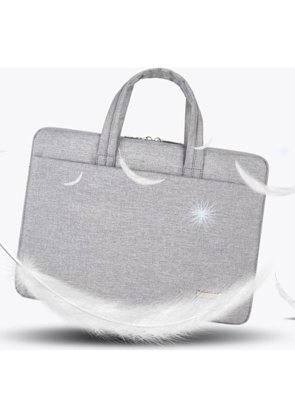 173 14-14,6 Inç Dizüstü Bilgisayar Oxford Kumaş El Çantası Yumuşak Astarlı Su Geçirmez Dizüstü Bilgisayar Taşıma Çantası - Gri (Yurt Dışından) fırsatları