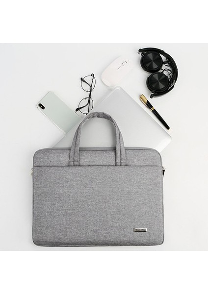 173 14-14,6 Inç Dizüstü Bilgisayar Oxford Kumaş El Çantası Yumuşak Astarlı Su Geçirmez Dizüstü Bilgisayar Taşıma Çantası - Gri (Yurt Dışından) indirimleri