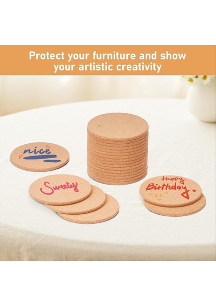 100 Adet Içecek Için Bardak Altlıkları 4 Inç Yuvarlak Emici Kayma Önleyici ve Isı Yalıtımlı Kahve Bardak Altlıkları (Yurt Dışından) indirimleri