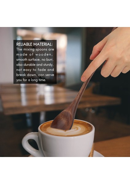 6 Adet Ahşap Kaşık Uzun Saplı Ahşap Kaşık Karışım Karıştırıcı Çorba Kahve Buzlu Çay Kaşığı Mutfak Karıştırma Pişirme (Yurt Dışından) fırsatları