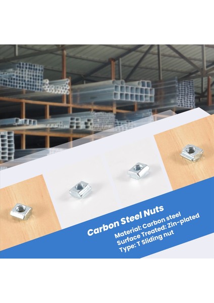 50PCS M5 T Kayar Somun Zin Kaplamalı Karbon Çelik T 2020 Alüminyum Profil Için Sürgülü Somun (Yurt Dışından) fırsatları