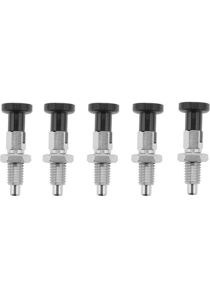 5x M10 Paslanmaz Çelik Kendi Kilit Kilitleme Endeksi Piston Pimi Konum Yerleşimi Için Kafayı Bölme Için Kendi Kilitleme Fonksiyonu (Yurt Dışından)
