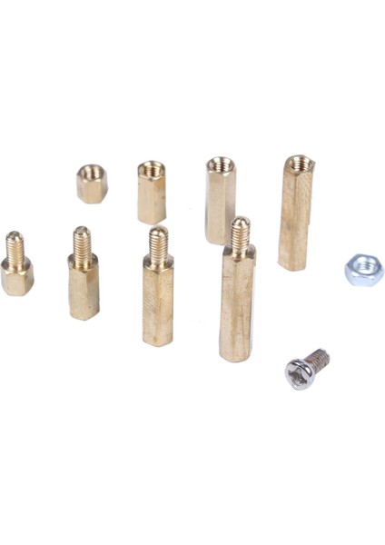 M3 Erkek-Female Hex Pirinç Standoff Cıvata Vidalı Somun Anakart Çiftlik Kiti Mount 240PCS (Yurt Dışından) fırsatları