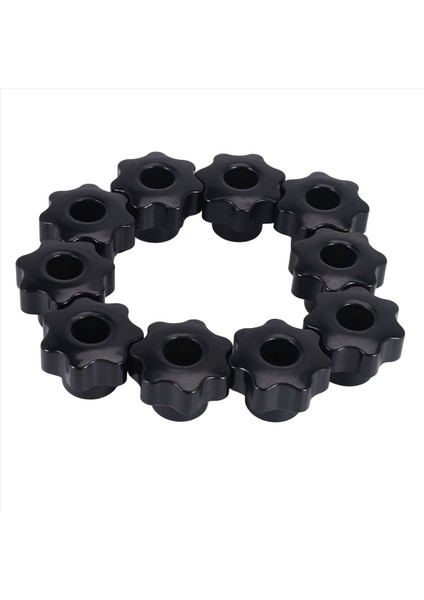 10PCS M6 Dişi Düğme Vidaları M6 x 32MM Dişi Dişli Yıldız Kafa Kelepçeleme Düğmesi Kavrama Siyah (Yurt Dışından) modelleri