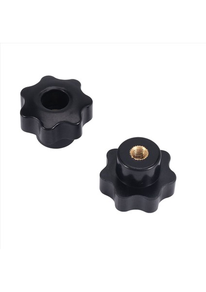 10PCS M6 Dişi Düğme Vidaları M6 x 32MM Dişi Dişli Yıldız Kafa Kelepçeleme Düğmesi Kavrama Siyah (Yurt Dışından) indirimleri