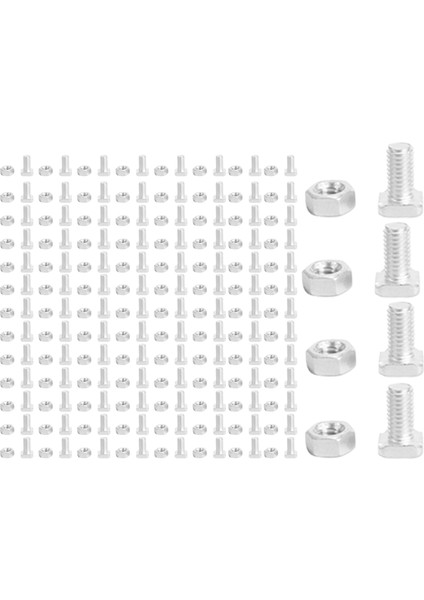 100 Paket Sera Fıstığı ve Cıvatalar Kare Kafa Cıvataları Fındık Sera Onarım Kiti Parçaları Yedek Bahçe Malzemeleri (Yurt Dışından)