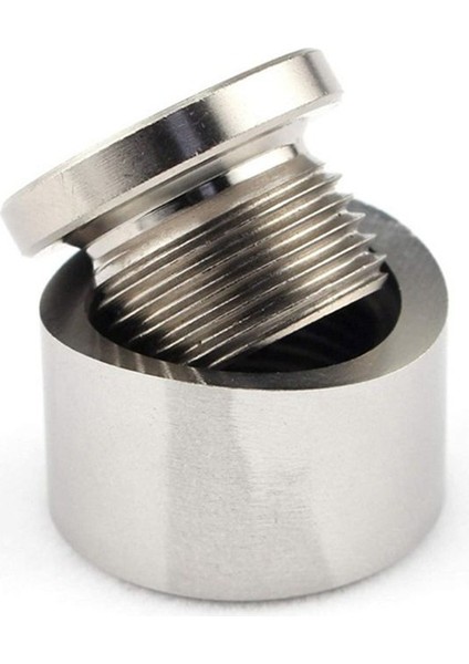 Conta Paslanmaz Çelikler ile Oksijen Sensör Bung Geniş Bant Somun Takma Kaynak Bungs M18X1 5 Araç Aksesuarları (Yurt Dışından)