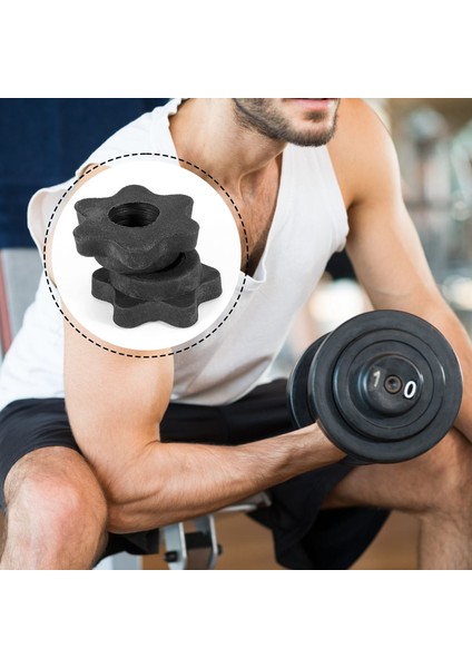 1 Çift Dumbbell Altıgen Fındık Dambıl Çubuk Fındık Barbell Barları Için Spinlock Yakaları Eğitim Sporları (Yurt Dışından) modelleri