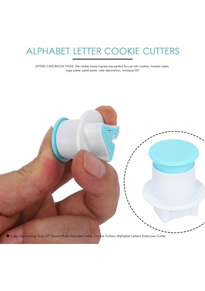 Mektup Kalıp Plastik Bakeware Pasta Mini Büyük Kek Dekorasyon Aracı Çikolata Fondan Kurabiyeler Kesici Cupcake (Yurt Dışından) indirimleri