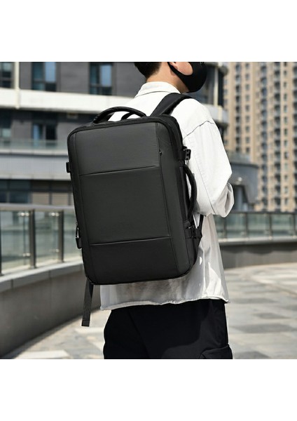Weıxıer B703 Erkekler Için Genişletilebilir Sırt Çantası Su Geçirmez Seyahat Dizüstü Bilgisayar Çantası Açık Hava Iş Günlük Sırt Çantası - Siyah (Yurt Dışından) fırsatları