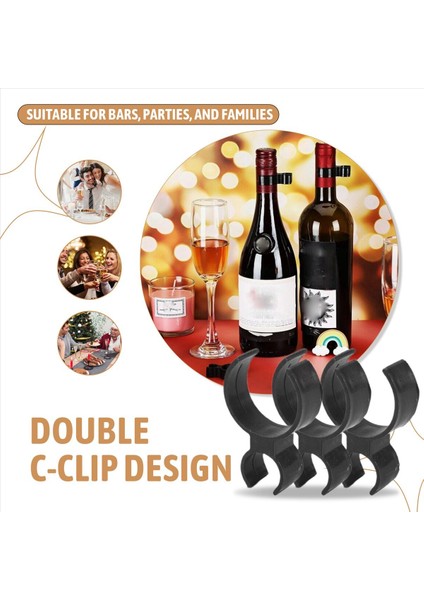 Şişe Klipsleri Şişesi Mum Için Tek Tutucu Güvenlik Klipleri (24 Adet) (Yurt Dışından) indirimleri