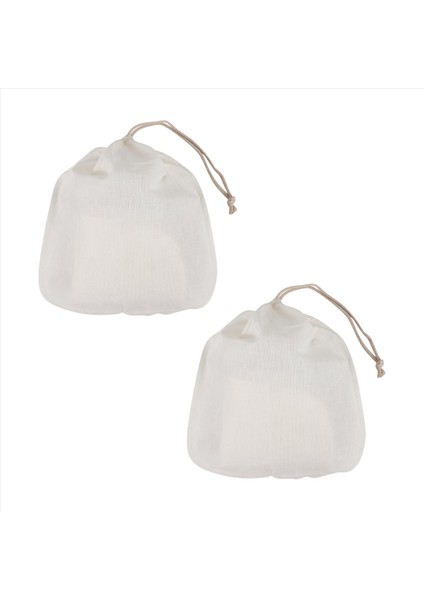 2 Parçalı Peynir Bezi Ince Örgü Kordon Cheesecloth Çanta Filtreleme Için Çok Kullanımlı Peynir Bezi Yeniden Kullanılabilir Gıda Filtresi (Yurt Dışından)