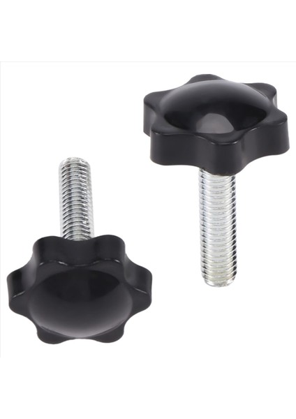 2 Adet M8 x 30MM Erkek Iplik 32MM Yıldız Kafa Kelepçesi Düğmesi Siyah (Yurt Dışından) modelleri