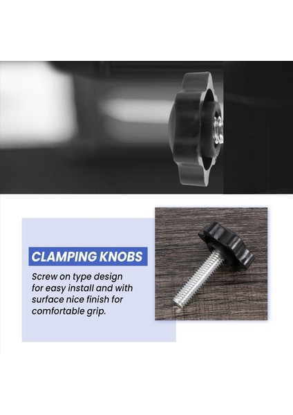 2 Adet M8 x 30MM Erkek Iplik 32MM Yıldız Kafa Kelepçesi Düğmesi Siyah (Yurt Dışından) fırsatları