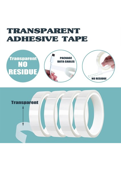 4 Rulo 20MM X33M (108FT) Htv Elektrik Bandı Şeffaf Yüksek Sıcaklık Süblimasyon Isı Dayanıklı (Yurt Dışından) indirimleri