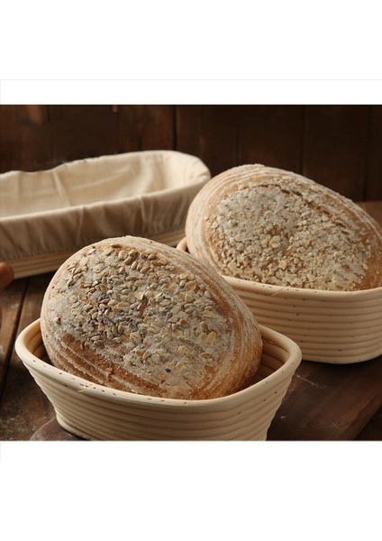 2x Oval Ekmek Prova Kanıtlama Sepeti Rattan Hamur Banneton Baget Brotform ARAÇLARI-17X12X6CM (Yurt Dışından) fırsatları