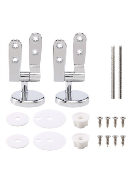 Alaşımlı Yedek Tuvalet Koltuğu Menteşeler Montajlar Tuvalet Aksesuarları Için Bağlantı Parçaları ile Krom Seti (Yurt Dışından) modelleri