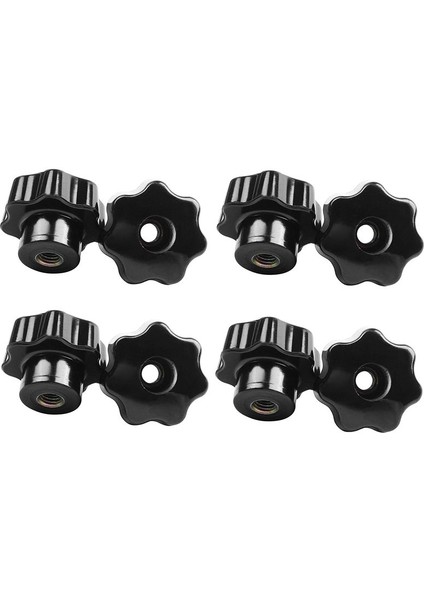 20 Adet Siyah Yıldız Kavrama Düğmeleri Dişi Iplik Çapı 8mm Kafa Çapı 40MM (Yurt Dışından)