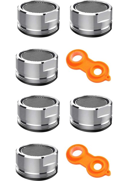 6x Musluk Havalandırıcı Banyo Lavabo Havalandırıcı Mutfak Musluk Havalandırıcı Yedek Parçalar Pirinç Kabuk Musluk Havalandırıcı Anahtarı (Yurt Dışından)