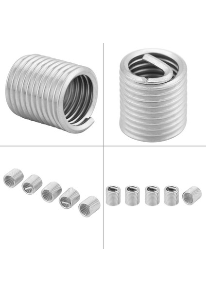 100PCS M8X1 25X2D Paslanmaz Çelik Sarmal Tel Ek Set Sarmal Dişli Ekleme Kablo Vidalı Kaplar Onarım Aletleri (Yurt Dışından) indirimleri