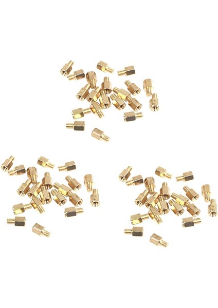60 Pcs Pcb Pcb Ana Pano Aracılı Altıgen Pirinç M3 x 5 + 4 mm (Yurt Dışından)