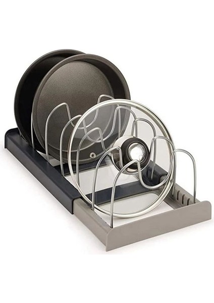 14 Bölücüler Paslanmaz Çelik Mutfak Tencere Kapağı Tutucu Genişletilebilir Tava Organizatör Tipi Ayarlanabilir Mutfak Eşyaları Organize (Yurt Dışından) fırsatları