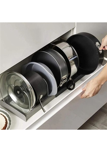 14 Bölücüler Paslanmaz Çelik Mutfak Tencere Kapağı Tutucu Genişletilebilir Tava Organizatör Tipi Ayarlanabilir Mutfak Eşyaları Organize (Yurt Dışından) indirimleri