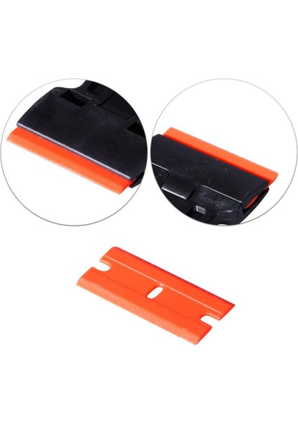 200PCS Plastik Tıraş Bıçağı 5pcs ile Çift Kenar Jilet Bıçakları Yüzey Filmi Vinil Sargı Için Büyük Tampon Vinil Squeee (Yurt Dışından) fırsatları