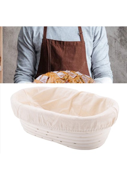2x Oval Ekmek Prova Sepeti El Yapımı Banneton Ekmek Prova Sepet Brotform Ekmek Topal (9 6 x 6 x 3 Inç) (Yurt Dışından) modelleri
