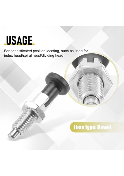 M10 Paslanmaz Çelik Kendi Kilit Kilitleme Endeksi Piston Pimi Sofistike Pozisyonun Yerini Bölmek Için Kendi Kilitleme Işlevine Sahip (Yurt Dışından) indirimleri