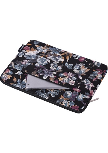Canvasartısan H2-11 Şok Emici Astarlı 12 Inçlik Dizüstü Bilgisayar Fermuarlı Çanta Suluboya Çiçek Desenli Keten Dizüstü Bilgisayar Kılıfı (Yurt Dışından) fırsatları