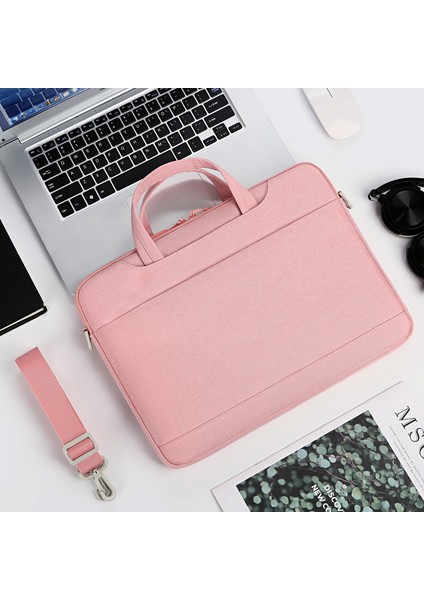 P510 Büyük Dizüstü Bilgisayar Çantası Dizüstü Bilgisayar Kılıfı Bilgisayar Kılıfı 16" Omuz Askılı Dizüstü Bilgisayar Çantası - Pembe (Yurt Dışından) modelleri