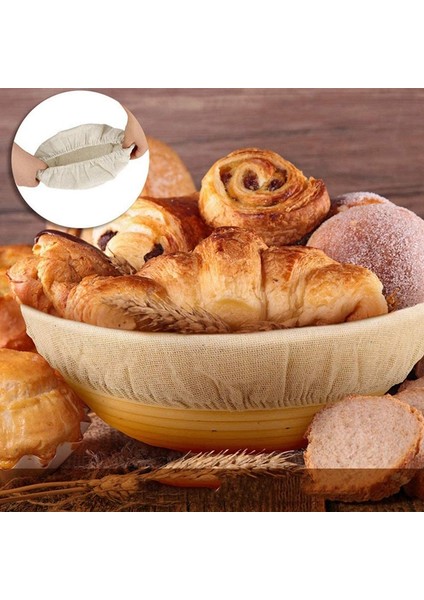 7 Paket 8 Inç Yuvarlak Ekmek Prova Sepet Bezi Astar Hamur Mayası Banneton Prova Sepetleri Hamur Yükselen Pişirme Için Kumaş (Yurt Dışından) indirimleri