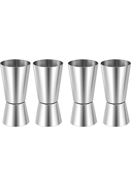 4x Ruh 25ML/50ML Ölçer Atış Ölçüsü Cin Jigger Craft Çift Içecekler Parti Şarap Içeceği Shaker Için Kupa Ölçüm (Yurt Dışından)