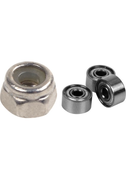 50 Pcs M2 Çinko Kaplamalı Kendi Kollu Naylon Naylon Ek Altı Kilit Fındık ve 10 Pcs Minyatür Korumalı Metrik Radyal Top Yatağı (Yurt Dışından)