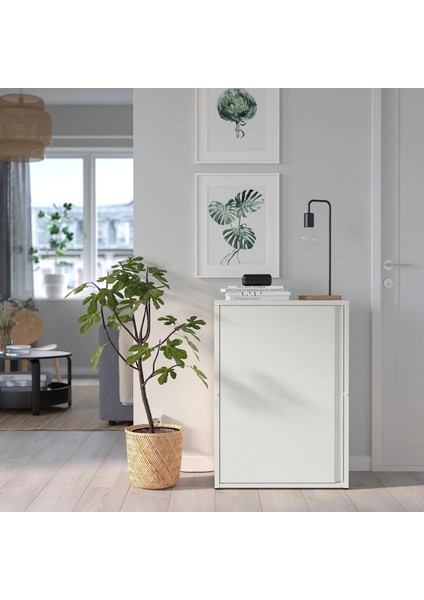 Sundsdö Kapaklı Dolap Kırık Beyaz 60 x 35 x 86 cm