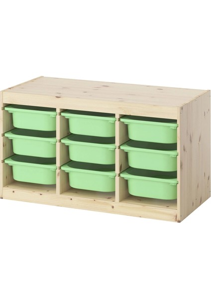 Trofast Saklama Ünitesi Çam Açık Yeşil 93 x 44 x 52 cm