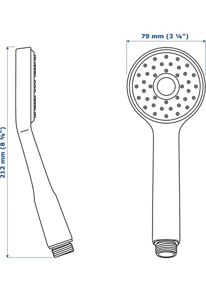 Vallamosse El Duşu Krom Kaplama 1 Fonksiyonlu fiyatları