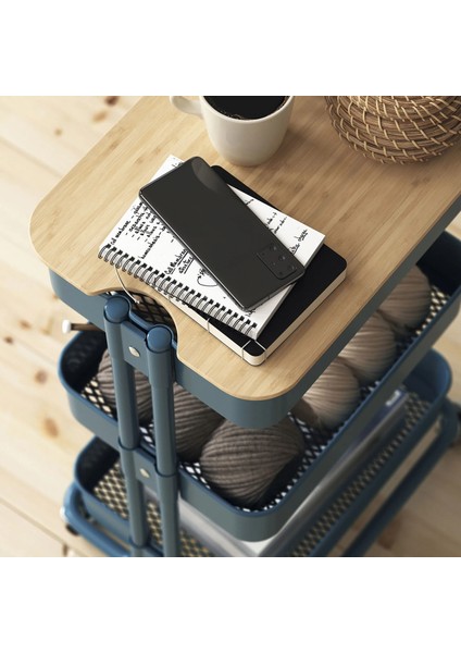 Norrava Servis Arabası Kapağı Tepsi Bambu 42 x 31 cm fiyatları