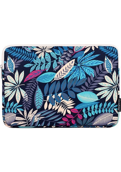 Canvasartısan 14 Inç Dizüstü Bilgisayar Koruyucu Kılıfı Renkli Yaprak Baskılı Taşınabilir Fermuarlı Dizüstü Bilgisayar Çantası - H30-02 (Yurt Dışından)