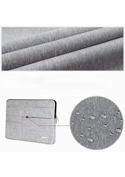 Canvasartısan L2-02 15 Inç Dizüstü Bilgisayar Koruyucu Kılıf Kılıfı Ince Hafif Iş Stili Dizüstü Bilgisayar Taşıma Çantası - Açık Gri (Yurt Dışından) indirimleri