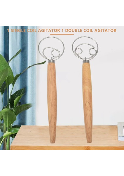 Danimarka Hamuru Çırpma El Mikseri 2pcs Paslanmaz Çelik Hamur Mikseri Pizza Hamuru Için 2 Hamur Kazıyıcı Maya Ekmeği Vb (Yurt Dışından) fiyatları