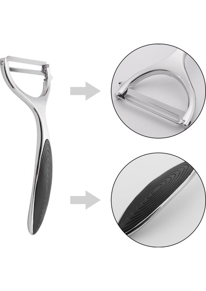 2x Y Şekilli Soyucu Dilimleyici Sebze Meyve Soyucu Mutfak Aracı Kaymaz Kavrama (Yurt Dışından) modelleri