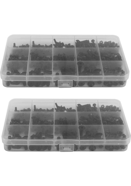 920PCS M3 M4 M5 Alaşım Çelik Tekne Sayacı Düz Kafa Hex Soket Kapak Vidaları Fındık Set Ürün Yelpazesi Kiti (Yurt Dışından)