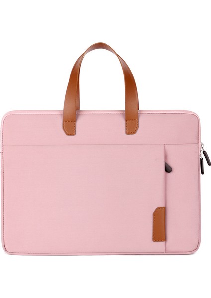 C7 15-15,6 Inç Dizüstü Bilgisayar Çantası Oxford Kumaş Dizüstü Bilgisayar Çantası Yumuşak Astarlı Iş Çantası - Pembe (Yurt Dışından)