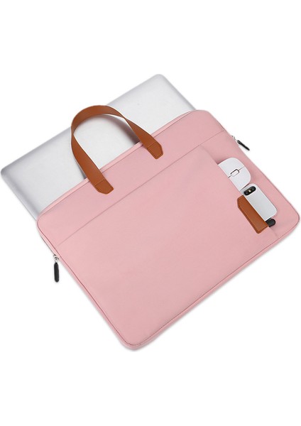 C7 15-15,6 Inç Dizüstü Bilgisayar Çantası Oxford Kumaş Dizüstü Bilgisayar Çantası Yumuşak Astarlı Iş Çantası - Pembe (Yurt Dışından) indirimleri